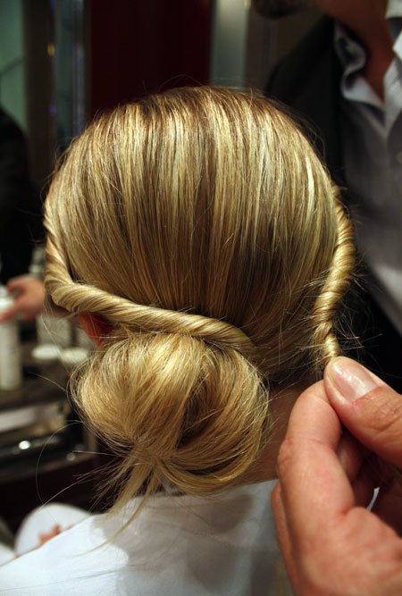  Chignon  torsad 