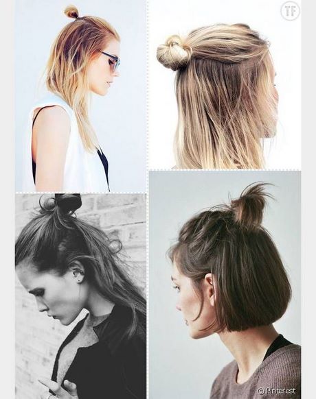 chignon-bun-cheveux-court-93_5 Chignon bun cheveux court