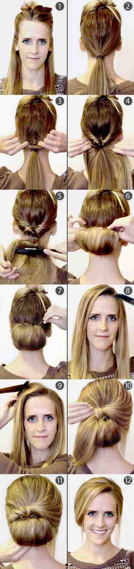 Chignon etape par etape