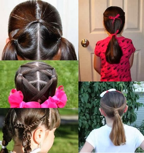 Coiffure simple et rapide pour petite fille