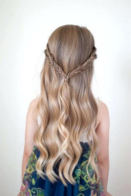 Coiffure simple petite fille cheveux mi long  Beauté et style