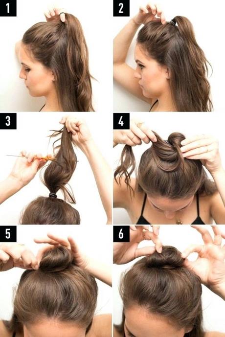  Tuto  chignon  haut 