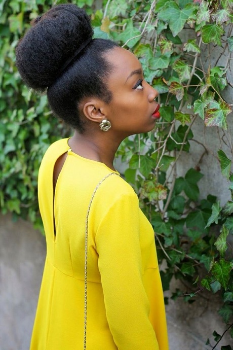 Chignon afro - beauté et style