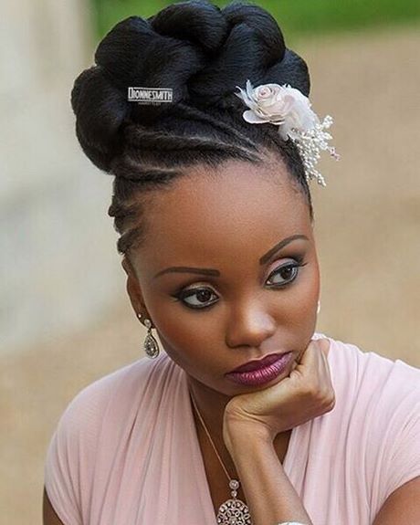 Modele coiffure mariee cheveux africains  Beauté et style