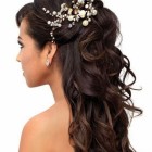 Coiffure mariage cheveux long brun